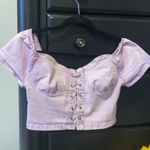 off the shoulder crop top